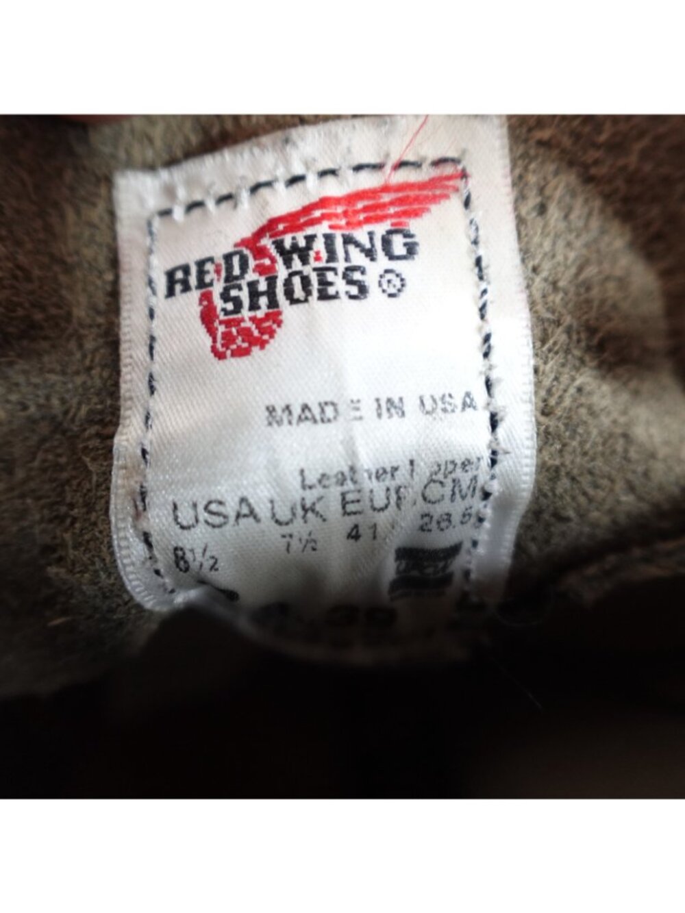 Red Wing Boots 8.5 Gray Suede Roughout 8139 Nigel Cabourn 2010 - Picture 11 of 16